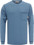 VATRENUS FR Shirts Crewneck 5.5oz Lightweight Flame Resistant 100% Cotton Men's Pre-Washed Fire Retardant Workwear