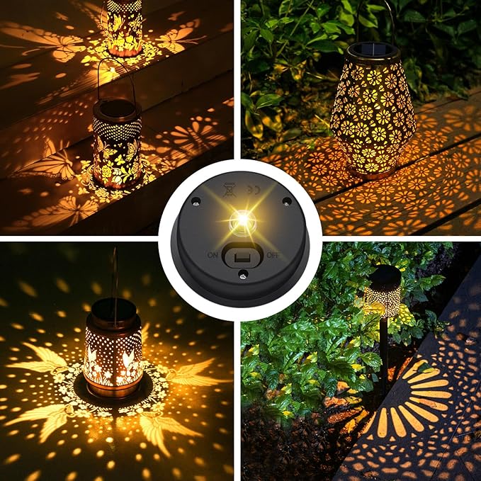 4 Pack Solar Light Replacement Top, Solar Panel for Outdoor Lights (Top 3.23 Inch, Bottom 2.83 Inch), Waterproof Led Replacement Parts for Yard Garden Decor and DIY Outdoor Lanterns
