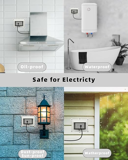Electrical Box Replacement Cover, DBHW-1 Extra Duty Replacement for All-Weather Use, Type 3r Enclosure Cover for Wet Locations Can be adapted to DBHS1W/DBHR1W/DBHM1W/DBHR141W Improve Electricity (3)