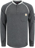 BOCOMAL FR Shirts 5.5oz Light Weight Henley and Short Sleeve Flame Resistant/Fire Retardant Clothing Shirt