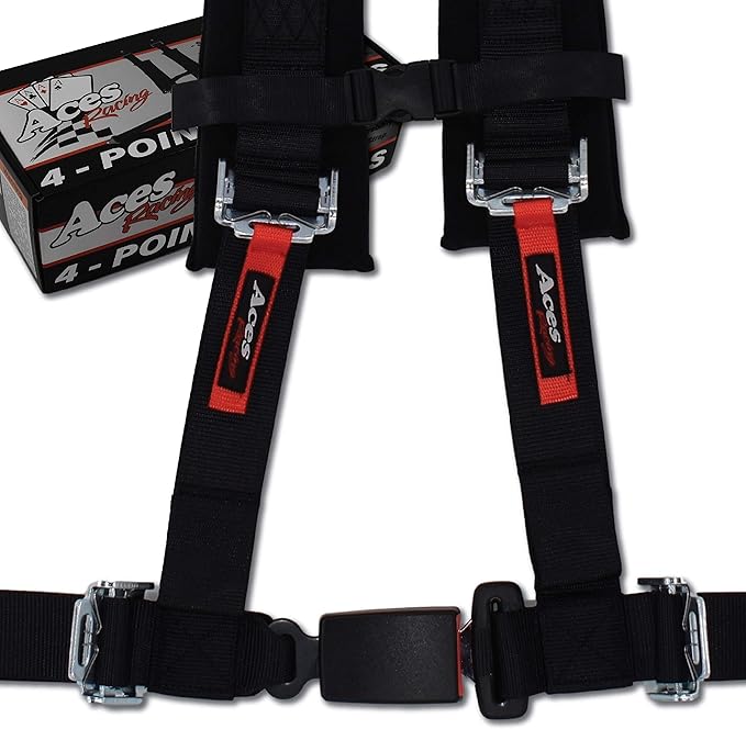 4 Point Harness Pair - with 2 Inch Padding - Aces Racing