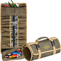 The Ryker Bag Wrench Roll Up Heavy-Duty Canvas Tool Organizer, Tool Roll Organizer Gifts for Dad Roll-Up Tool Bag w/Multiple Pockets for Wrenches, Sockets & Hand Tools for Mechanics & Electricians