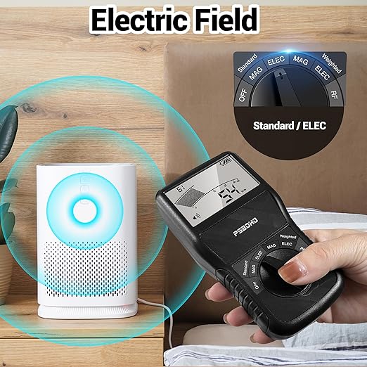 EMF Meter, 3-in-1 Multi-Field Electromagnetic Radiation Detector for EF RF MF, EMF Detector Meter, for Home & Office EMF Measurement Devices, Ghost Detectors, EMF Detector Tester