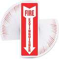Fire Extinguisher Sign Sticker - 36 Pack - 4" X 12" - 5 Mil Vinyl - Bright Red White Colors - Durable Self Adhesive, Weatherproof, UV Protected - Ideal for Inside Office or Boat