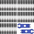 100 PCS Solar Panel Connectors, 50-Pairs+ 2 Spanners Solar Connector IP67 Waterproof 1000V 30A Photovoltaic Connector for Solar Panel System （10AWG）