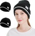 ProtectX High Visibility Safety Beanie, 360-Degree Reflective Comfortable Knit Beanie Headcover Hat, Warming Cap for Work