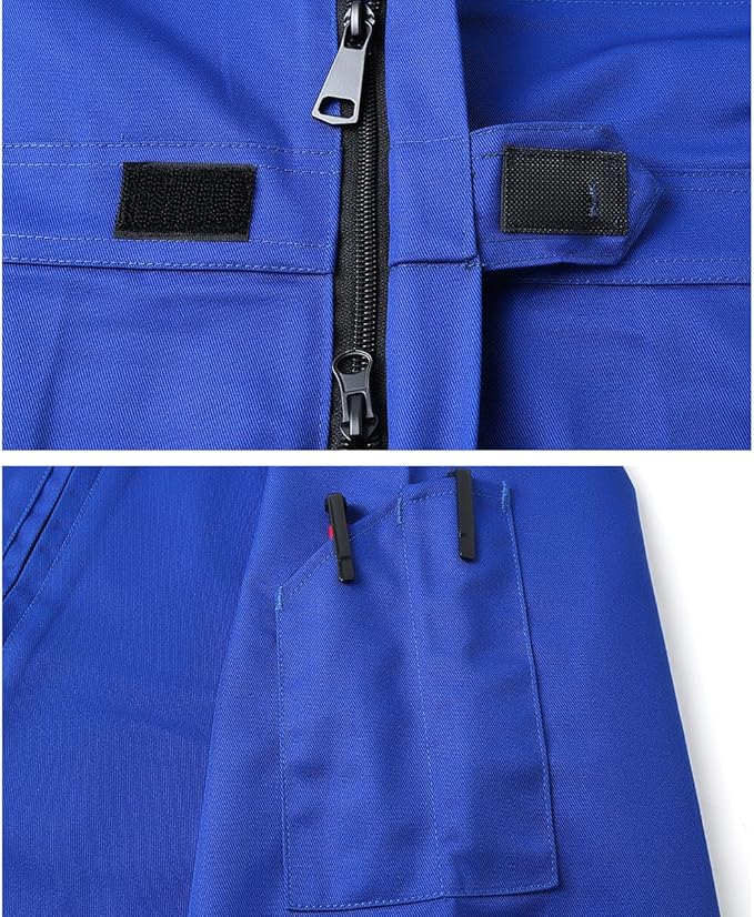 Mens Workwear Coveralls Multi Pockets Work Suit Mechanic Overalls Jumpsuits Unisex Long Sleeve Garage Coverall