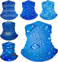 6 Pack Neck Gaiters Tube UV Face Mask Bandana Balaclava Shiesty Magic Scarf Headwear Headbands Wraps for women