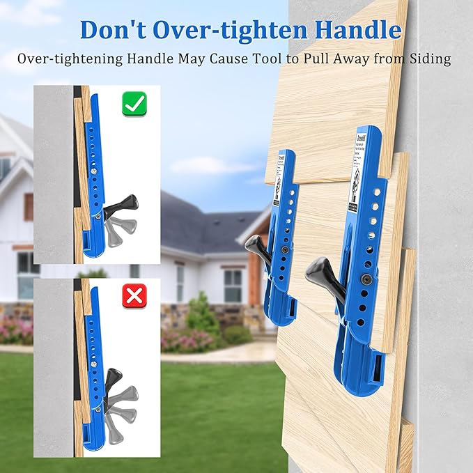 Siding Tools - Compatible with 5/16-Inch Fiber Cement & Lap Siding, Installation Kit with Adjustable Reveals (Blue)