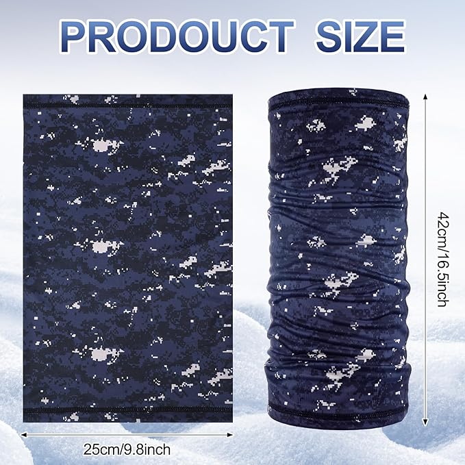 SATINIOR Summer Camo Neck Gaiter UV Protection Cooling Face Mask Sun Hood Bandanas for Men Women Sunscreen Breathable Bandana