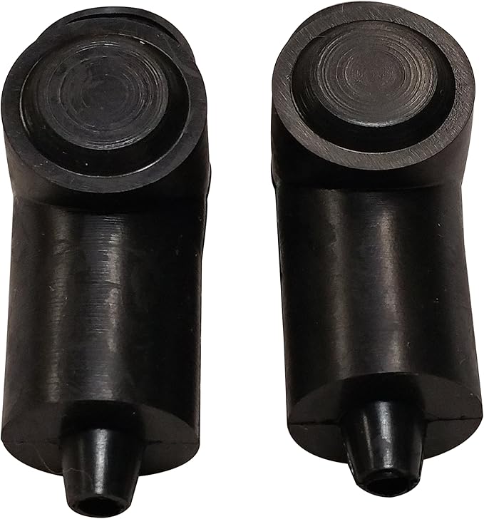 (Black) 1/4" Stud Terminal Cover - Electrical Battery Connection Insulator (2 Pack)