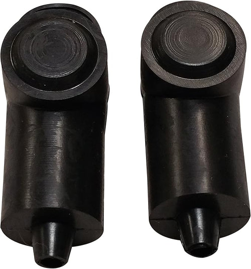 (Black) 1/4" Stud Terminal Cover - Electrical Battery Connection Insulator (2 Pack)