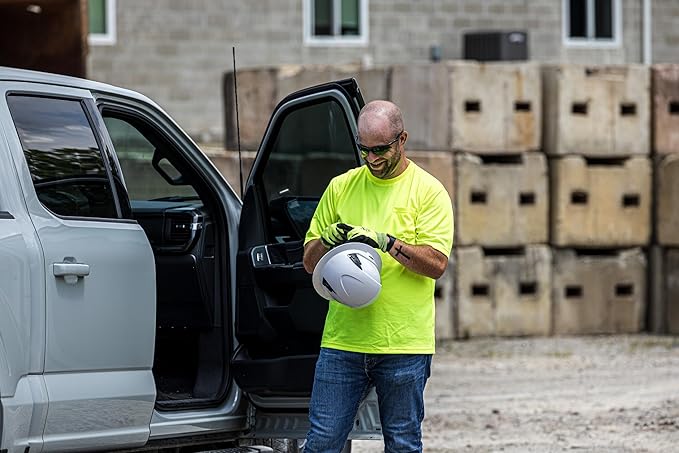 Malta Dynamics APEX Safety Helmets – Type 2 Class E, Full Brim, Non-Vented, Rated for 20,000 Volts and Top, Front, Back, and Side Impact Safety Hard Hat, OSHA and ANSI Certified