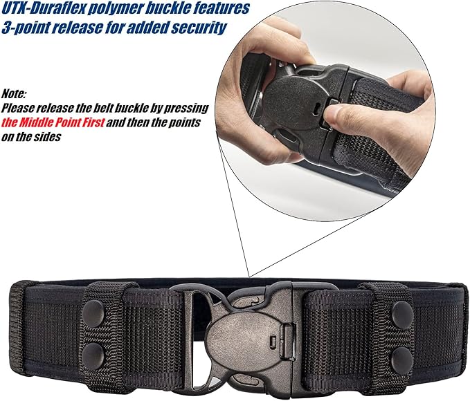 Duty Belt Law Enforcement Police Correctional Officer Security Belts 2 Keepers 2"/2.25" Wide