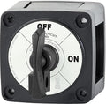 Blue Sea Systems On/Off Battery Isolator Switch With Locking Key, Black, 6004200 m‑Series