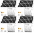 4 Pack 5V 7W Cam Solar Panel Charger for USB type C Outdoo security Camera Compatible Arlo Essential 2K 2nd Gen, Arlo Essential XL 2nd Gen, Roku Battery Camera & Roku Battery Cam Plus & More USB C Cam