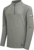 FR Shirts for Men Flame Resistant Shirt CAT2 Quarter Zip Up Pullover 1/4 Zip 5.5oz Light Weight