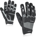 HANDLANDY Mens Work Gloves Touch screen, Utility Mechanic Gloves, Flexible Breathable Fit- Padded Knuckles & Palm