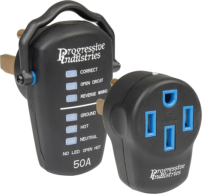 Progressive Industries PSK-50 Portable Surge Protector Kit, Black, 50 Amp