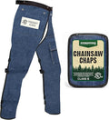 FORESTER Chainsaw Chaps for Men & Women | Apron-Style Chaps with Pocket & Adjustable Waist | Chainsaw Safety Equipment