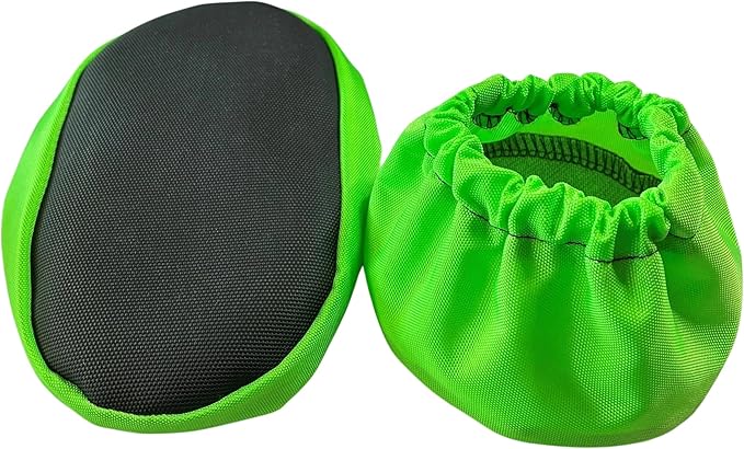 Step Ladder Safety Shoe Floor Protectors - Reusable Ladder Covers - Lab Tested - Made in The USA Set of 4 (Lime Green)
