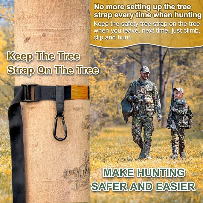 Tree Strap Hunting, Hunting Safety Harness Tree Strap, Tree Stand Safety Strap, Make Hunting Safer and Easier