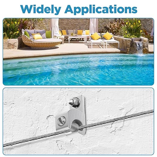 40pcs Aluminum Pool Bonding Lug – Corrosion-Resistant Grounding Connector for Swimming Pools, Conduits & Spa (4-14 AWG Wire Range)