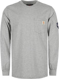 BOCOMAL FR Shirts Lightweight Classic Crew Long Sleeve Fire Resistant Shirt CAT2