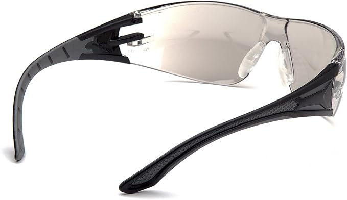 Pyramex Endeavor Plus Safety Glass Black/Gray Frame With Foam Padding Clear H2MAX Anti-fog Lens
