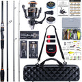 Goture Spinning Fishing Rod & Reel Combo with Carrier Bag,6.6-9FT,Spin Reels, Lures Kit, Pliers, Braided Line, Fish Gripper, Carbon Fiber Freshwater Fishing Rod Full Kit for Starter