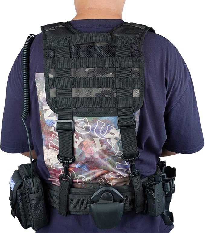 MELOTOUGH Tactical Outdoor H-Harness Duty Belt Suspenders (Battle Belt not Included)