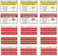 Solar PV Safety Installer Label Kit - Solar PV System Equipped with Rapid Shutdown, Photovoltaic Power Source, Caution Solar Circuit - Electrical Panel Safety Stickers (24 Pack)