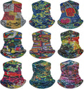 9Pcs Headwear Neck Gaiter for Women Balaclava Tube UV Face Mask Headband Men Ski Cooling Warm Bandanas Wrap Pack