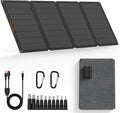 50W Portable Solar Panels,Foldable Solar Panel Charger IP68 Waterproof with USB-A and USB-C Ports DC 18V Output for Small Power Station Outdoor Camping RV Trip