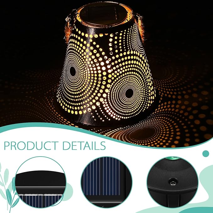 Jeyiour 12 Pack Solar Light Replacement Tops Replacement Solar Light Parts Waterproof LED Panel Lantern Lid Outdoor Top Kit for Hanging Lanterns Patio Decor(3.15 in)
