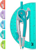 Mr. Pen- Compass and Protractor Set, Math Compass for Geometry and Drawing