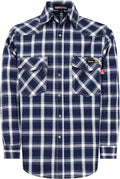BOCOMAL FR Shirts Flame Resistant 100% C NFPA2112 7.5oz Men's Fire Retardant Welding Shirt