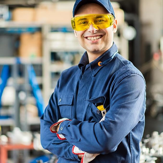 UNCO- Safety Goggles Over Glasses, Protective Goggles, Anti Fog, Work, Safety Glasses Over