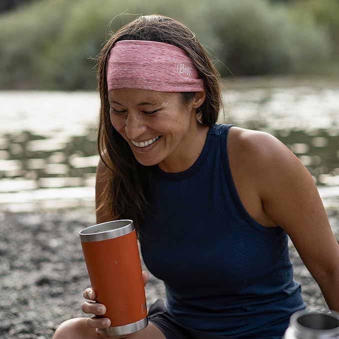 BUFF CoolNet UV Half Neck Gaitor, UPF 50 Sun Protection, Breathable, Versatile, Quick Dry Face Mask, Bright Color, Adult Size