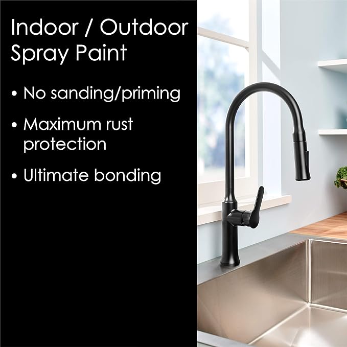 Krylon K02732007 Fusion All-In-One Spray Paint for Indoor/Outdoor Use, Matte Black, 12 Ounces (Pack of 2)