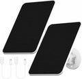 Solar Panel for eufy Camera,Security Camera,5V 4W SolarPanel for eufyCam 2/2 Pro,2C/2C Pro,E,soloCam E20/E40 Spotlight,IP65 USB-C Solar Panel Charger for eufy with Micro USB & Rubber Plug(2 Pack)