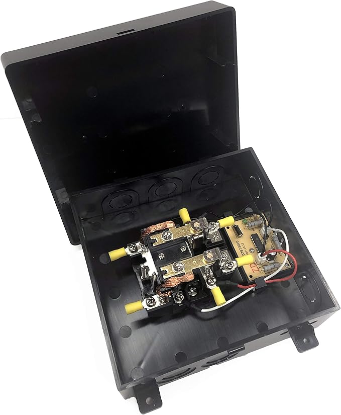 PowerMax PMTS-30 30 Amp Automatic Transfer Switch with 12 Volt DC Relay | 2 – 110Vac inputs to a Single 110Vac Output | Off-Grid | Back-up Power Solutions