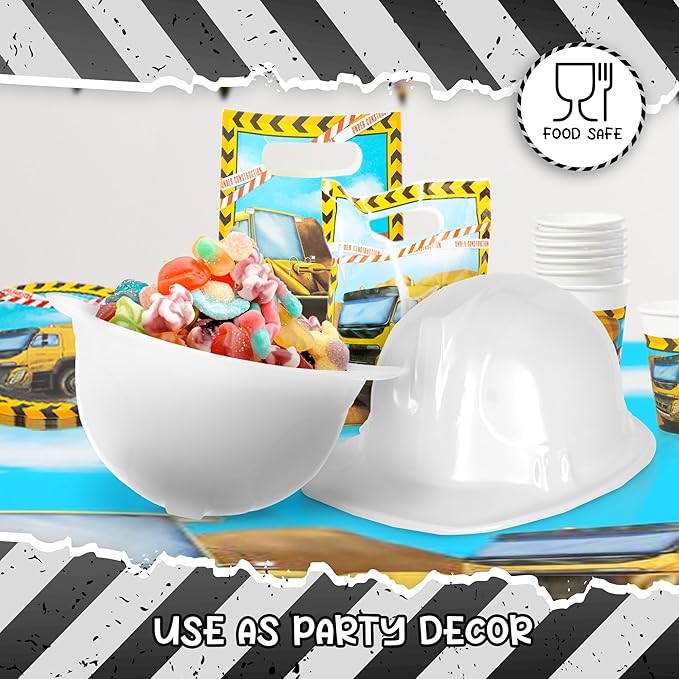 Windy City Novelties 12-Pack Construction Hats - Versatile Party Favors & Costume Accessories Kids Parties & Costume Props