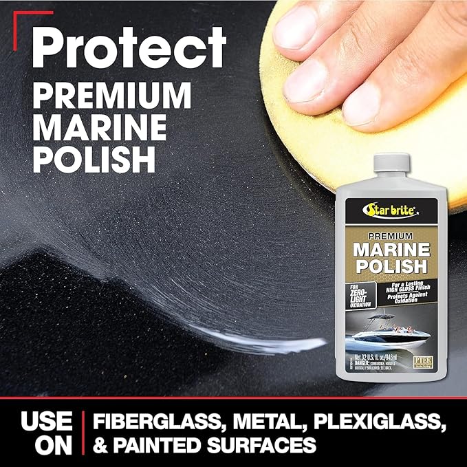 STAR BRITE Complete Boat Care Kit - Durable Vinyl Bucket with Marine-Grade Cleaners & Tools (083701N)