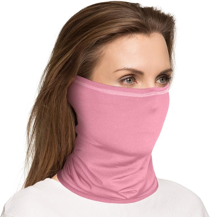 UPF 50+ Neck Gaiter – UV Sun Protection Face Mask, Balaclava, Headband & Scarf – Cooling, Breathable Fabric