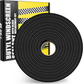 Butyl Rubber Tape Headlight Glue Sealant Rope 14.8Ft Diameter 9.5mm Butyl Putty Foam Strip Butyl Rubber Caulk Sealer for Automotive (Car RV Truck Marine) Window Door Windshield Sealing - Black, 1 Roll