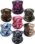 Xeoxarel Neck Gaiter, 7 Pack Cooling UV Protection, Bandana Face Mask Scarf for Men and Women