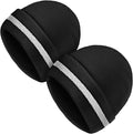 Geyoga 2 Pack Reflective Beanie Hat, High Visibility Knit Beanie with Reflective Strip, Night Running & Outdoor Work Safety