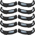 10Pcs Black Hard Hat Sweatband Washable Cotton Hardhat Liner Reusable Hardhat Accessories Air Cushion Sweatband Helmet Comforter Pad