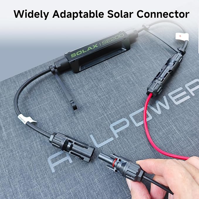 ALLPOWERS 200 Watt Portable Solar Panel SE200, 25% High Efficiency Foldable Solar Charger, IP68 Waterproof, for Solar Generators Camping RV Off Grid